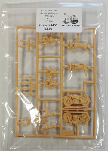 HAT INDUSTRIES 1/72 44435 GERMAN WWII MOTORCYCLES WITH CREW 