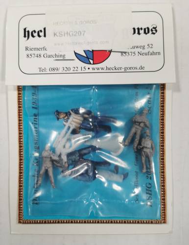 HECKER   GOROS  1/72 KSHG207 DEUTSCHE KRIEGSMARINE 1939-45 SPEEDBOAT GUNNER CREW