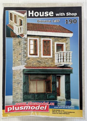 PLUS MODEL 1/35 190 HOUSE WITH SHOP DIORAMA 