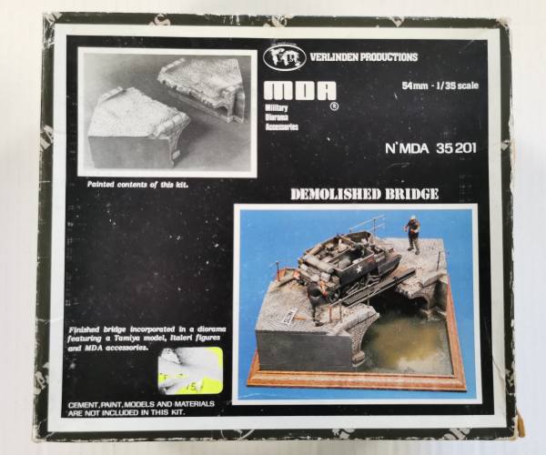 VERLINDEN PRODUCTIONS 1/35 35201 DEMOLISHED BRIDGE 