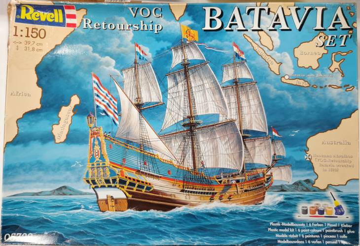 REVELL 1/150 5728 VOC RETOURSHIP BATAVIA SET 