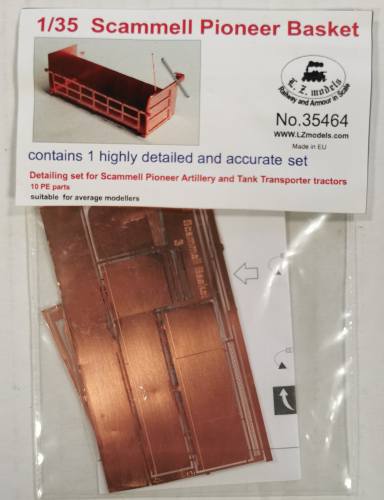 LZ MODELS 1/35 35464 SCAMMELL PIONEER BASKET FOR SCAMMELL PIONEER ARTILLERY AND TANK TRANSPORTERS