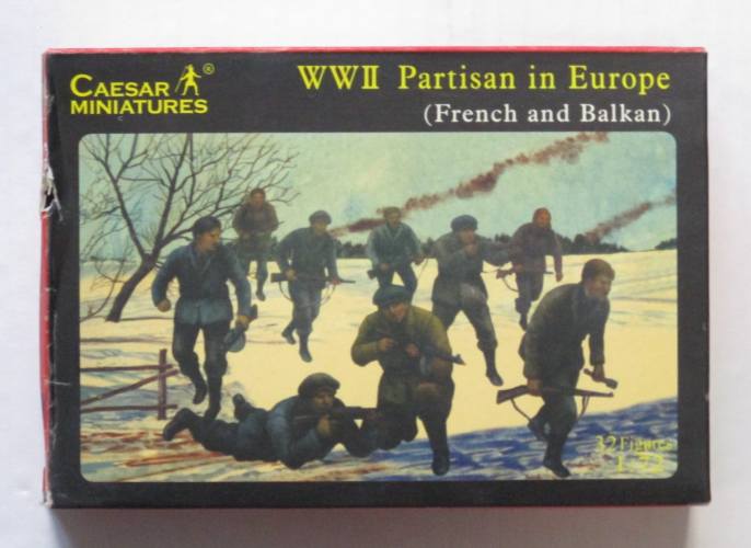 CAESAR MINATURES 1/72 056 WWII PARTISAN IN EUROPE  FRENCH AND BALKAN 