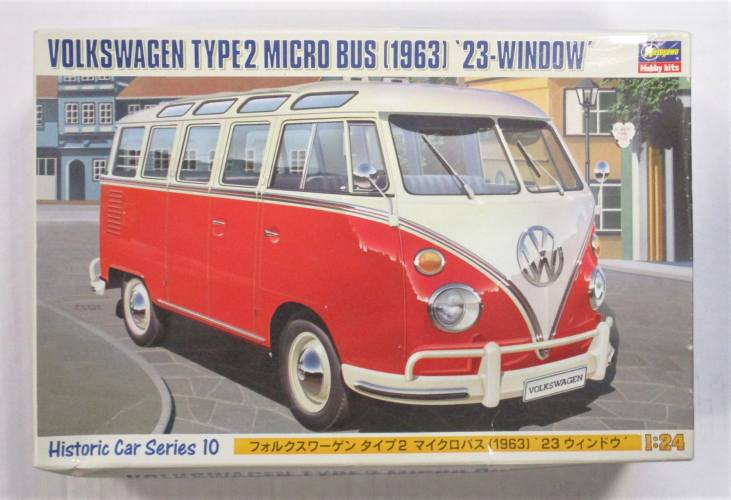 HASEGAWA 1/24 21210 VOLKSWAGEN TYPE 2 MICRO BUS  1963  23-WINDOW VW