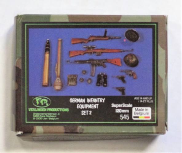 VERLINDEN PRODUCTIONS  545 GERMAN INFANTRY EQUIPMENT SET 2 120MM