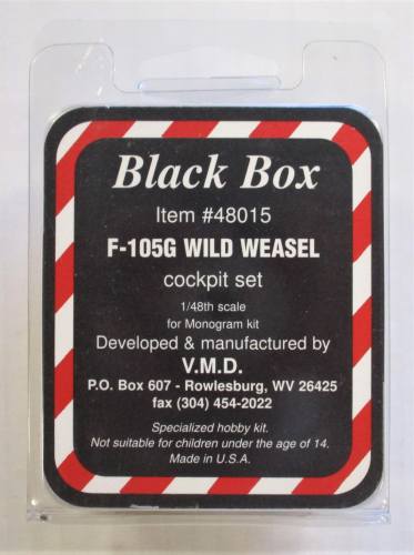 BLACK BOX 1/48 48015 F-105G WILD WEASEL COCKPIT SET FOR MONOGRAM