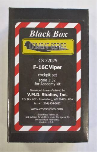 BLACK BOX 1/32 32025 F-16C VIPER COCKPIT SET FOR ACADEMY