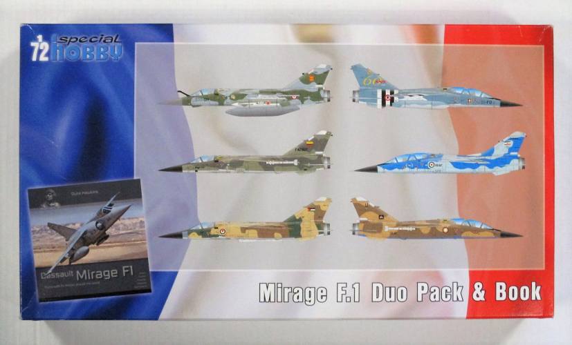 SPECIAL HOBBY 1/72 72414 MIRAGE F.1 DUO PACK AND BOOK