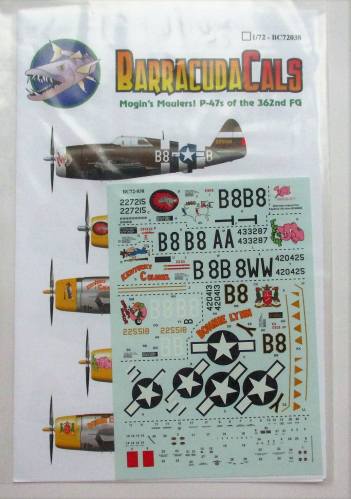 BARRACUDACALS 1/72 2949. 72038 MOGINS MAULERS P-47S OF THE 362ND FG