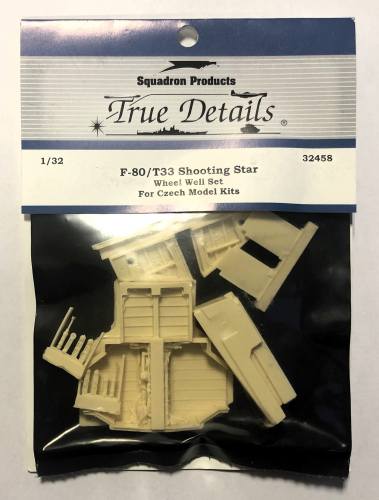 TRUE DETAILS 1/32 32458 F-80/T33 SHOOTING STAR WHEEL WELL SET FOR CZECH MODEL