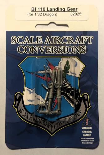 SCALE AIRCRAFT CONVERSIONS  1/32 32025 BF110 LANDING GEAR FOR DRAGON