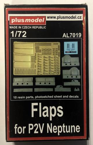 PLUS MODEL 1/72 7019 FLAPS FOR P2V NEPTUNE