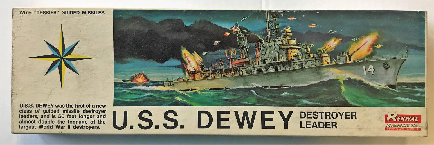 RENWAL 1/500 610 U.S.S. DEWEY DESTROYER LEADER