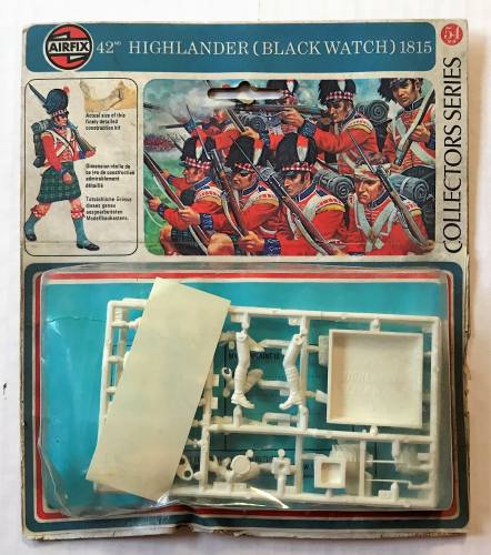 AIRFIX 54MM 01552 42nd HIGHLANDER BLACK WATCH 1815  BLISTER PACK 