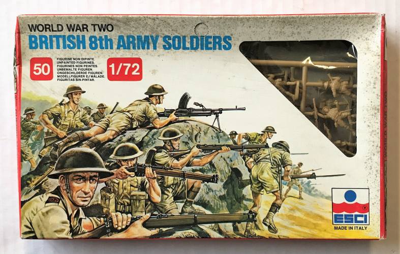ESCI 1/72 207 WWII BRITISH 8TH ARMY SOLDIERS