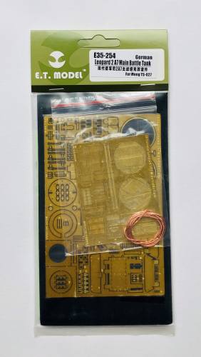 E.T. MODEL 1/35 E35-254 LEOPARD 2 A7 MAIN BATTLE TANK PHOTO ETCH FOR MENG TS-027