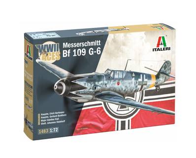 ITALERI  1/72 1483 MESSERSCHMITT BF109G-6 WWII ACES