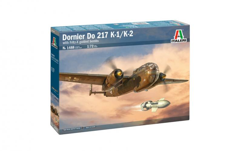 ITALERI  1/72 1488 DORNIER DO 217 K-1/K-2 WITH FRITZ X GUIDED BOMBS