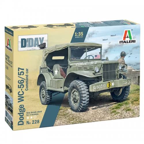 ITALERI  1/35 228 DODGE WC-56/57 COMMAND CAR D-DAY 80TH ANNIVERSARY