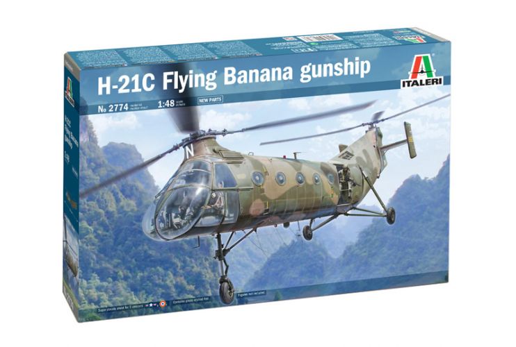 ITALERI 1/48 2774 H-21C FLYING BANANA GUNSHIP