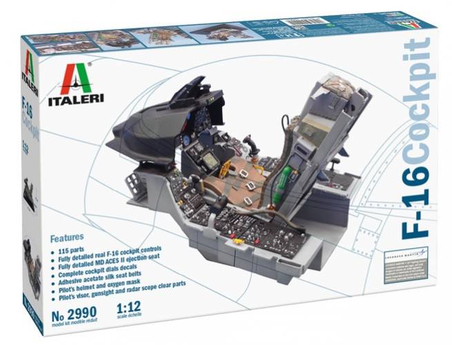 ITALERI  1/12 2990 F-16 COCKPIT