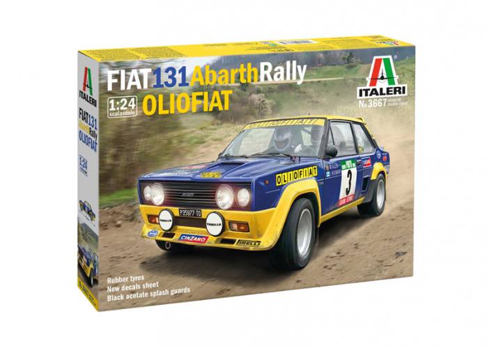 ITALERI  1/24 3667 FIAT 131 ABARTH RALLY OLIOFIAT