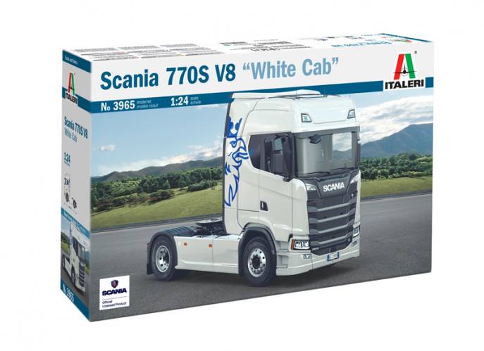 ITALERI  1/24 3965 SCANIA 770 S V8 WHITE CAB