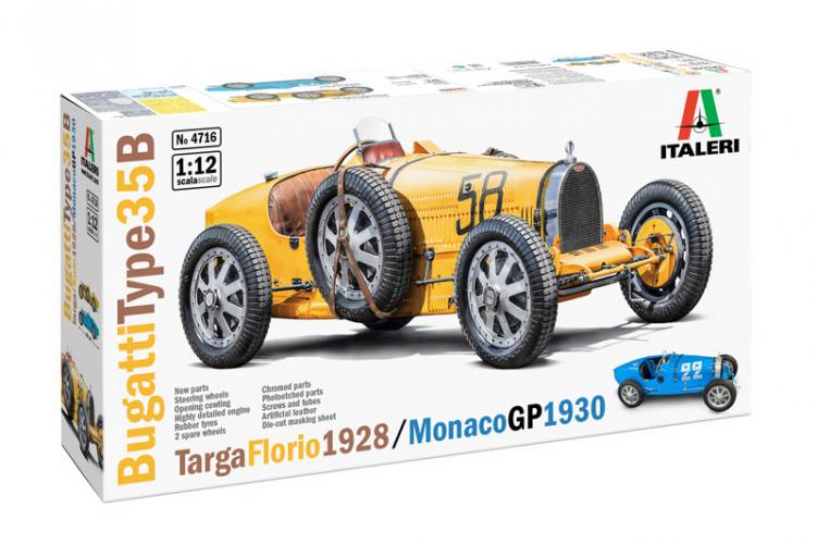 ITALERI  1/12 4716 BUGATTI TYPE 35B TARGA FLORIO 1928/ MONACO GP 1930  UK SALE ONLY 