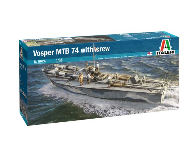 ITALERI 1/35 5624 VOSPER MTB 74 WITH CEW  UK SALE ONLY 