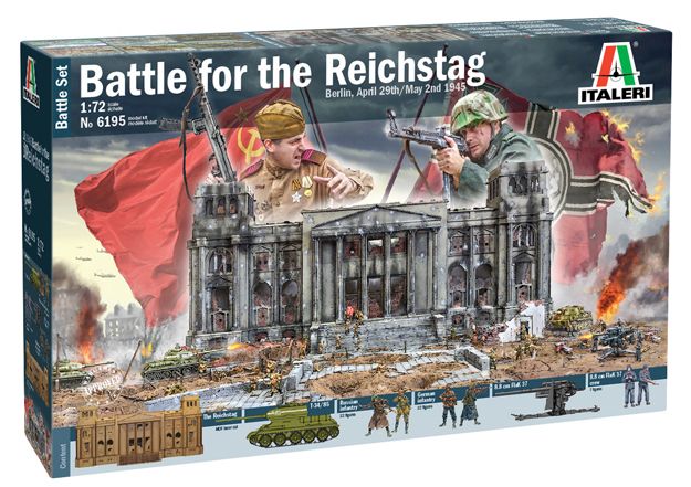 ITALERI 1/72 6195 1945 BATTLE FOR THE REICHSTAG BATTLE SET  UK SALE ONLY 