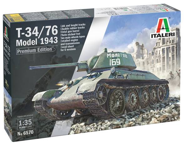 ITALERI 1/35 6570 T-34/76 MODEL 1943 PREMIUM EDITION