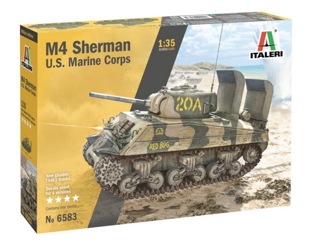 ITALERI 1/35 6583 M4A2 SHERMAN US MARINE CORPS