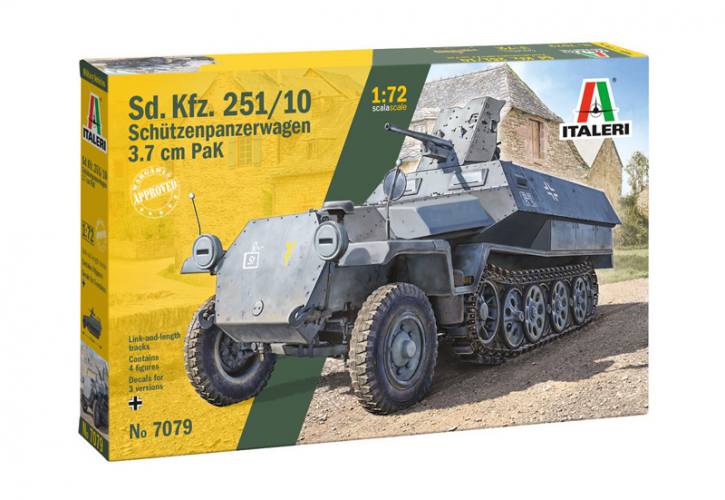 ITALERI 1/72 7079 SD.KFZ.251/10 SCHUTZENPANZERWAGEN 3.7 CM PAK