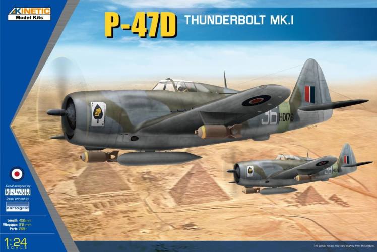 KINETIC 1/24 3212 P-47D REPUBLIC RAZORBACK THUNDERBOLT KM.I  UK SALE ONLY 