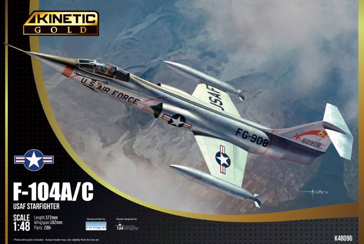 KINETIC 1/48 48096 LOCKHEED F-104A/C USAF STARFIGHTER