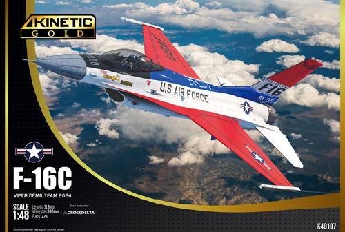 KINETIC 1/48 48107 LOCKHEED-MARTIN F-16C VIPER DEMO TEAM 2024