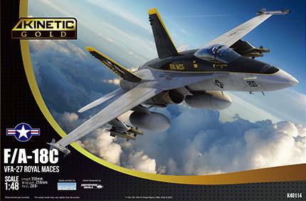 KINETIC 1/48 48114 MCDONNELL DOUGLAS F/A-18C VFA-27 ROYAL MACES
