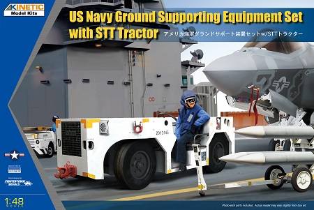 KINETIC 1/48 48115 US NAVY GROUNG SUPPORTING EQUIPMENT SET WITH STT TRACTOR