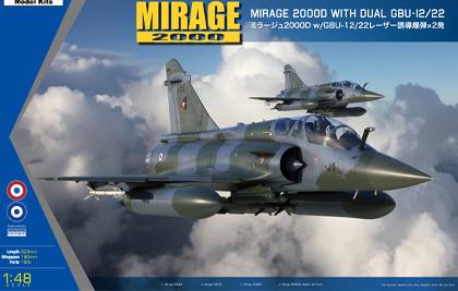 KINETIC 1/48 48120 DASSAULT MIRAGE 2000 WITH DUAL G BU-12/22