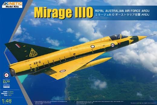 KINETIC 1/48 48145 DASSALUT-MIRAGE IIIO ROYAL AUSTRALIAN AIR FORCE ARDU