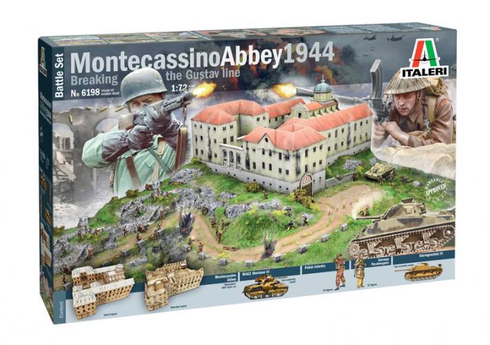 ITALERI 1/72 6198 MONTECASSINO ABBEY 1944 BATTLE SET BREAKING THE GUSTAV LINE  UK SALE ONLY 