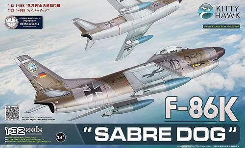 KITTYHAWK 1/32 32008 NORTH AMERICAN F-86K SABRE DOG