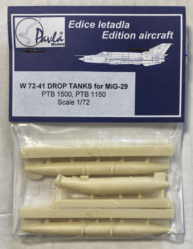 PAVLA 1/72 W 72-41DROP TANKS FOR MIG-29PTB 1500  PTB 1150