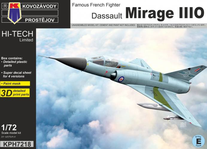 KP 1/72 7218 DASSAULT MIRAGE IIIO HI-TECH