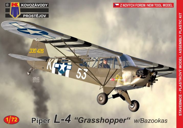 KP 1/72 0190 PIPER L-4 GRASSHOPPER WITH BAZZOKAS
