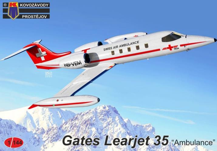 KOVOZAVODY 1/144 14409 GATES LEARJET 35 AMBULANCE