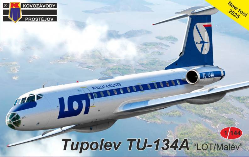 KP 1/144 14411 TUPOLEV TU-134A LOT/ MALEV