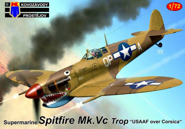 KP 1/72 0416 SUPERMARINE SPITFIRE MK.VC TROP USAAF OVER CORSICA