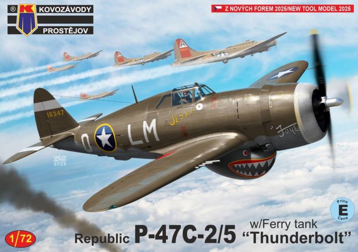 KP 1/72 0515 REPUBLIC P-47C-2/5 THUNDERBOLT WITH FERRY TANK