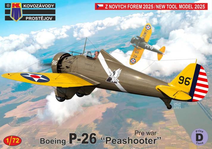 KP 1/72 0517 BOEING P-26 PEASHOOTER PRE-WAR